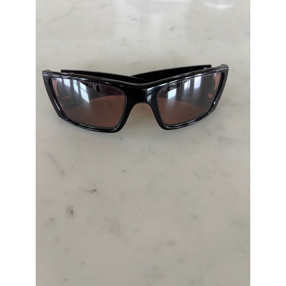 Oakley Sunglasses Polished Black Frame Rose Lens Wrap‎ Sport Mens